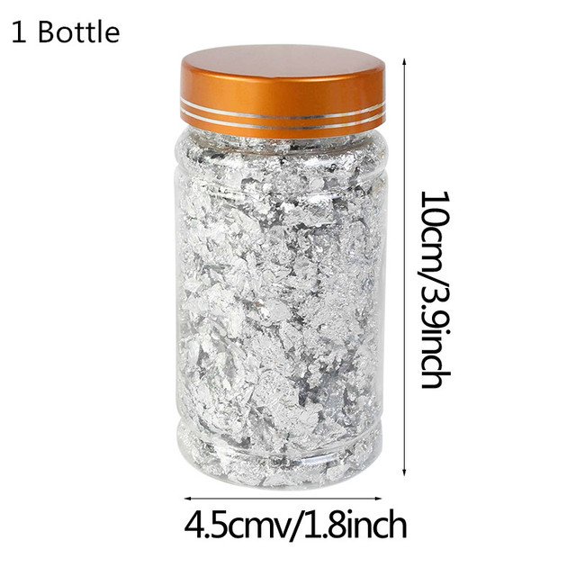 Bottle Golden Leaf Cupcake Rose Gold Foil Sliver Leaf Foil for Cake Decoration