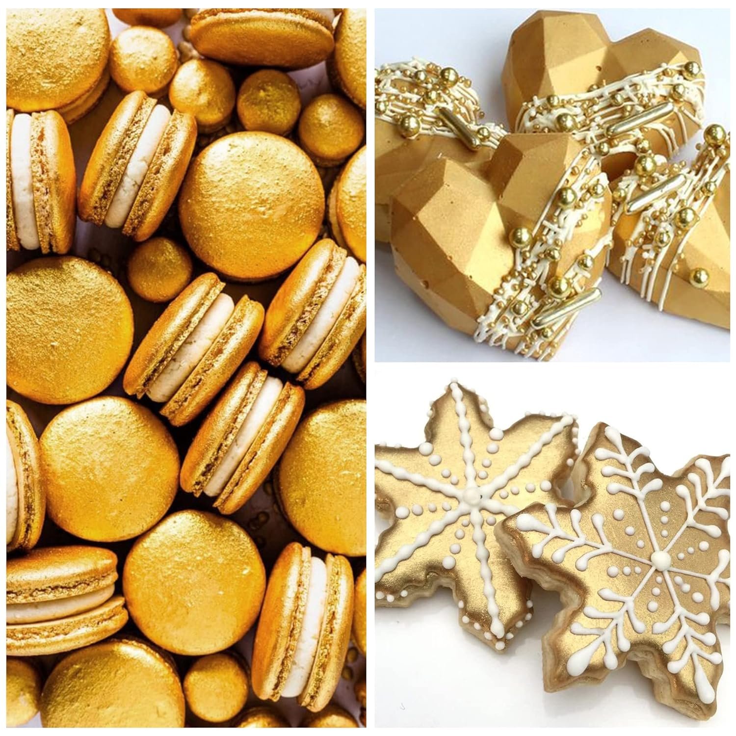 Food Color Edible Gold Luster Dust Bakery Decoration Ingredients for Cake Drink Chocolate