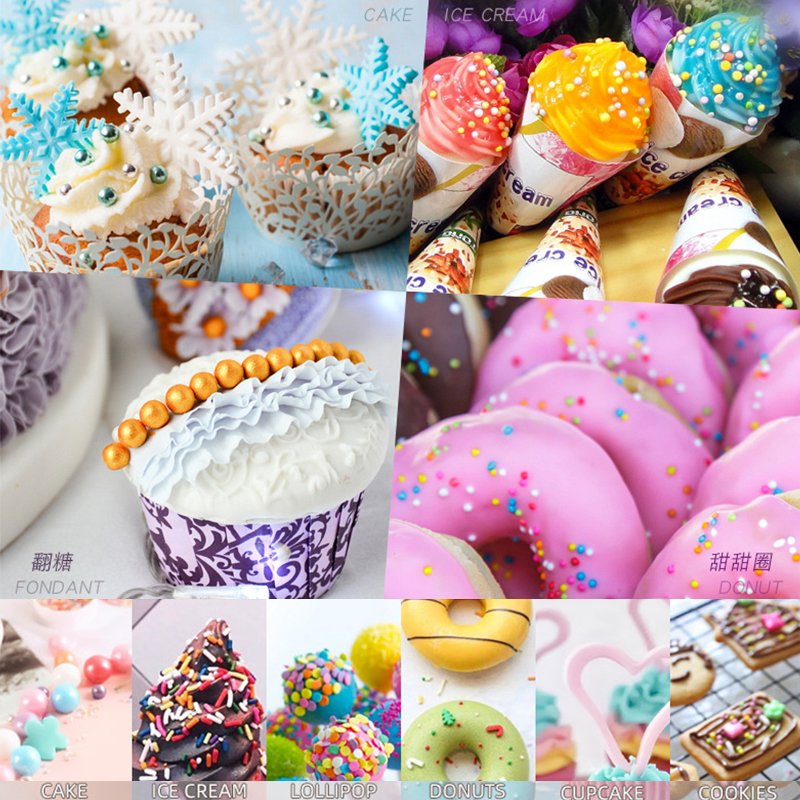 Customized Wholesale Chocolate Accessories Bakery Decoration Ingredients Cake Supplies Packaging Sprinkles