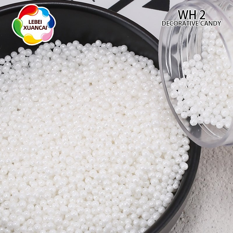 All size sprinkles candy for cupcake icecream and chocolates decoration bakery ingredients manufactory edible white sugar beads