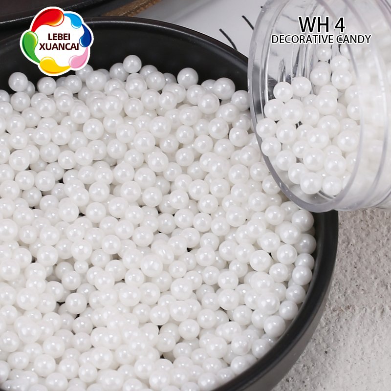 All size sprinkles candy for cupcake icecream and chocolates decoration bakery ingredients manufactory edible white sugar beads