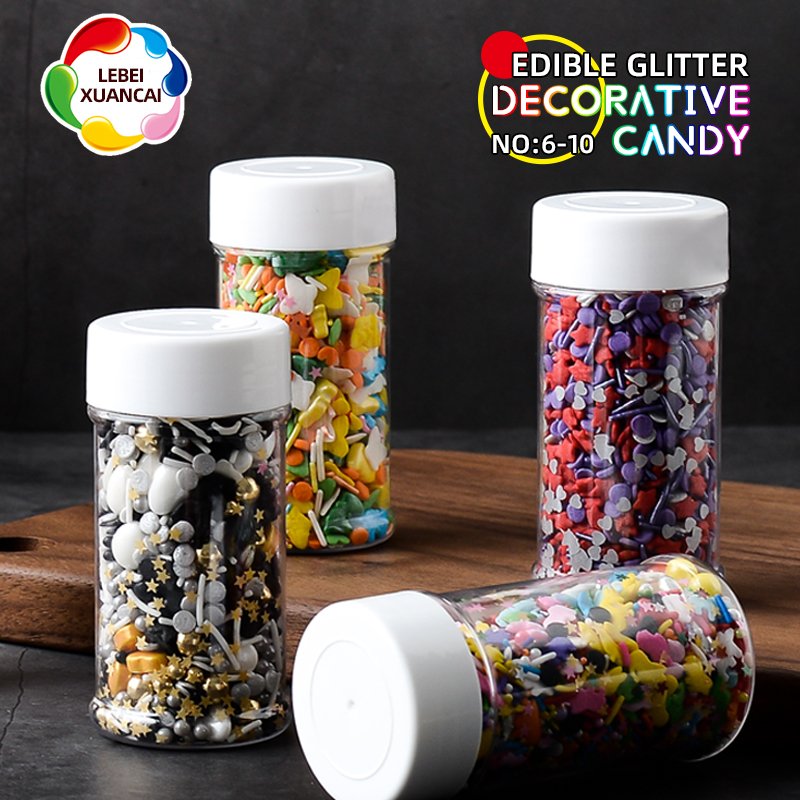 2020 New style cheapest price edible glitter star mix pressed candy bakery ingredients sprinkles candy for cake decoration