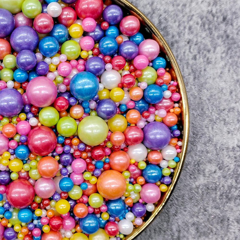 Sprinkles Least Wholesale Color Gold White Sugar Pearls Balls Beads Edible Sprinkles Cake For Pasteles Decoracion