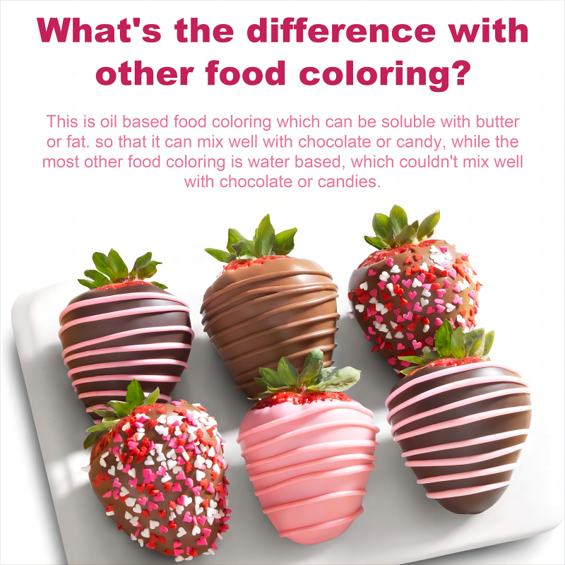 Oil Based Food Coloring Chocolate Edible Oil Food Dye for Candy Melts Cake Decorating Fondant Icing