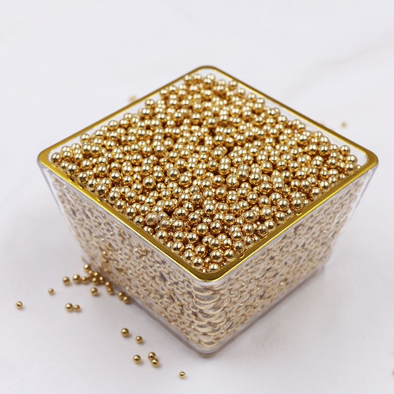 Metal Gold edible sugar beads metallic sprinkle sugar balls cake sprinkles sugar pearl
