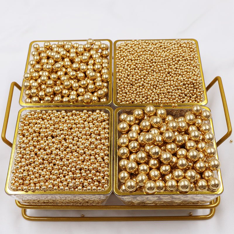 Metal Gold edible sugar beads metallic sprinkle sugar balls cake sprinkles sugar pearl