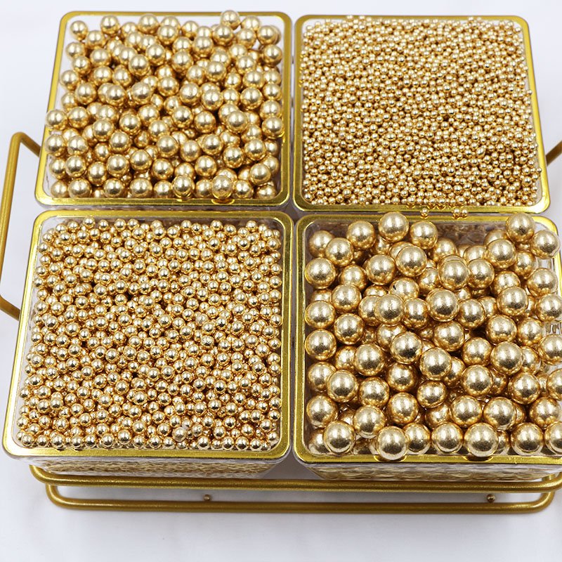 Metal Gold edible sugar beads metallic sprinkle sugar balls cake sprinkles sugar pearl