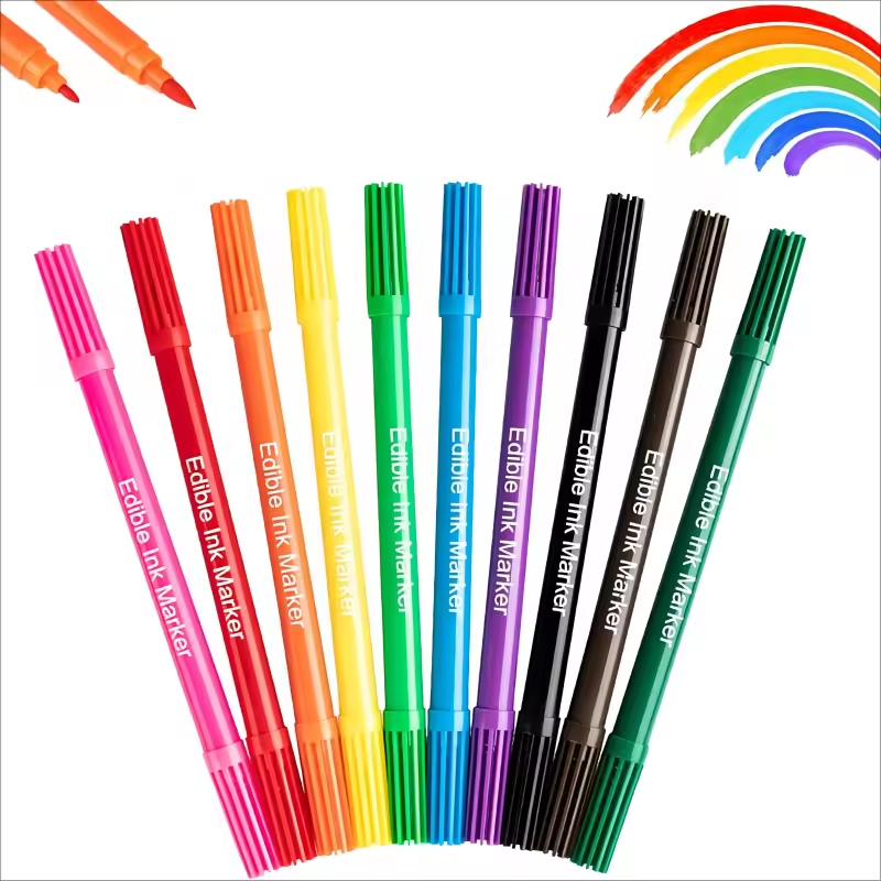 Food Grade Edible Food Coloring Marker Pens For Cake Drawing Decoration