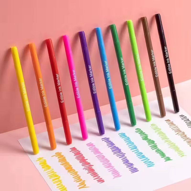 Food Grade Edible Food Coloring Marker Pens For Cake Drawing Decoration