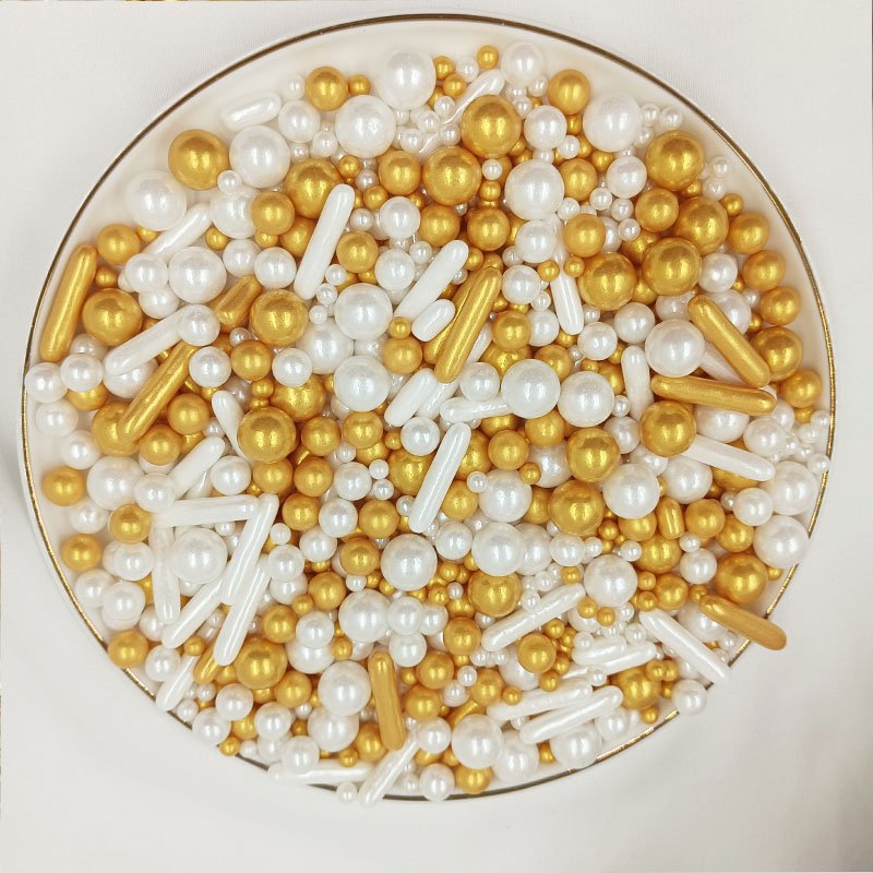 Edible Colored Sugar Beads Cake Sprinkles Edible Decoration Mixes Wholesale