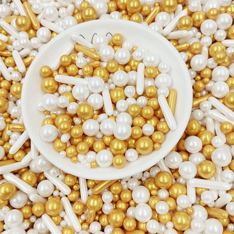 Edible Colored Sugar Beads Cake Sprinkles Edible Decoration Mixes Wholesale