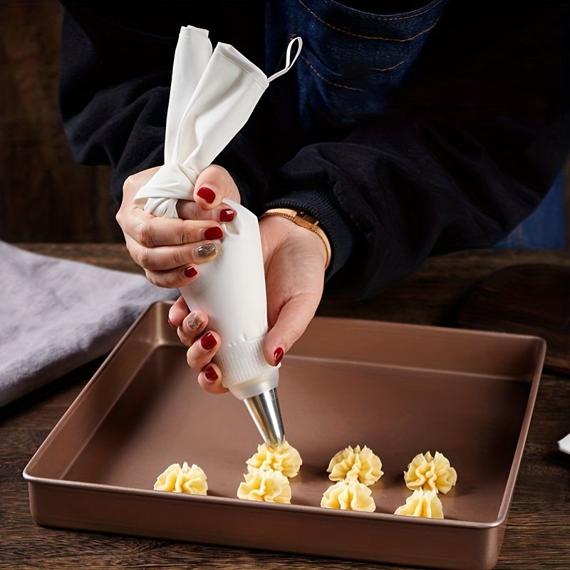 Waterproof And Grease Proof Cotton Canvas Cream Baking Cooking Cake Tools Reusable Pastry Piping Bags