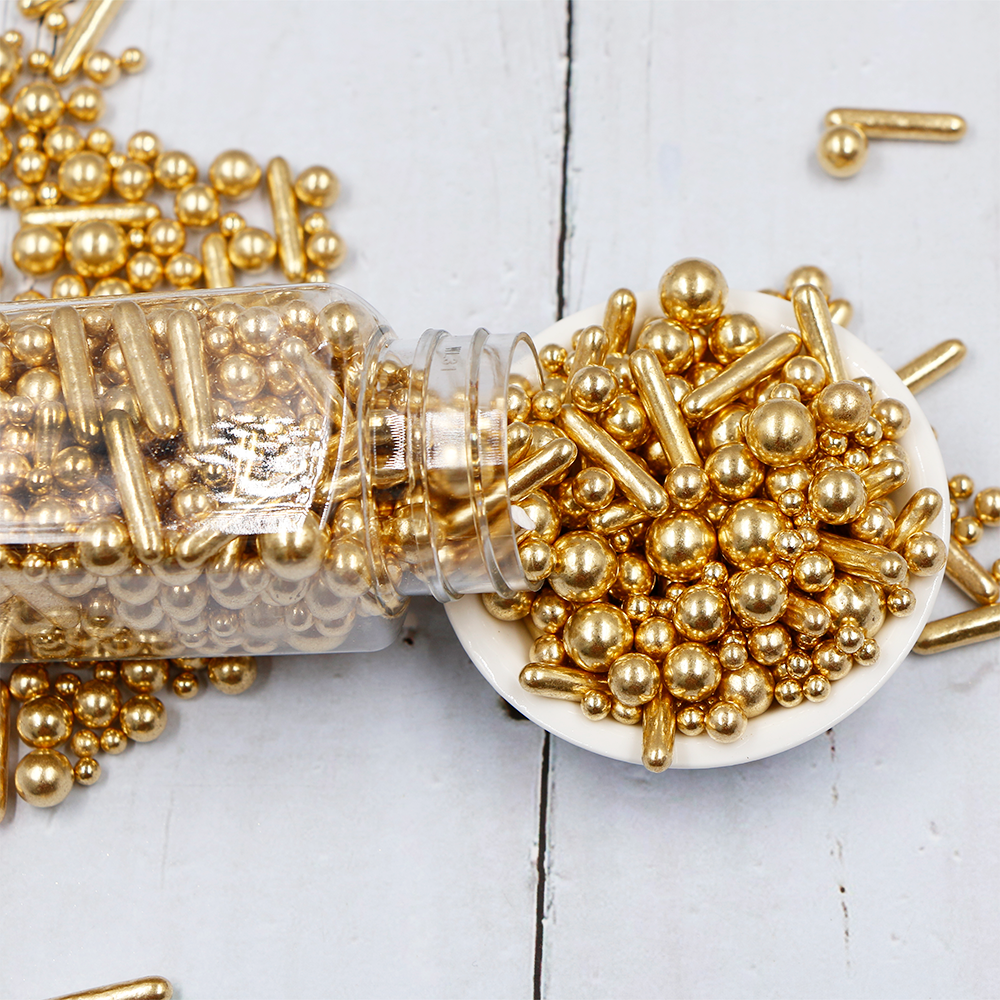 1kg Edible Sprinkles Gold Sprinkles bakery decoration ingredients