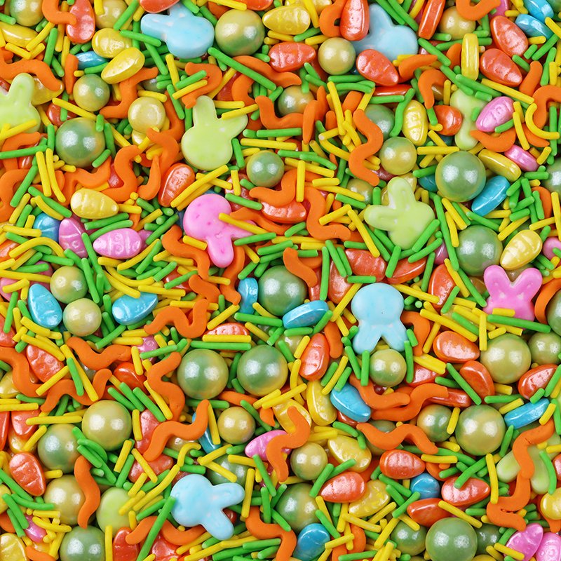 New Product Easter Bunny Union Color Cake Sprinkles Wholesale Cake Decorations Sprinkles Edible Candy Cake Decorating Supplies