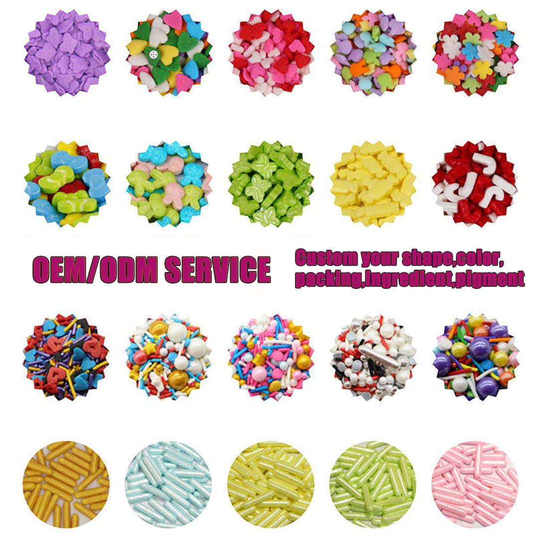 Sprinkles manufactory Mix Edible Sprinkles Cake Decoration star shape candy sugar pearls