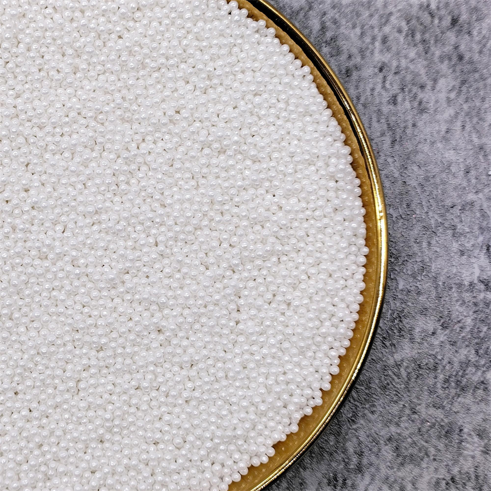 White Mixed Size sugar beads candy sugar pearls sprinkles decoration for baking wedding party supplies sprinkles comestibles al