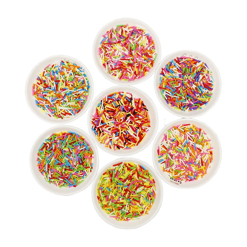 Factory wholesale price edible cake decorations chocolate sprinkle colorful jimmies edible sprinkles candy for cake decoration