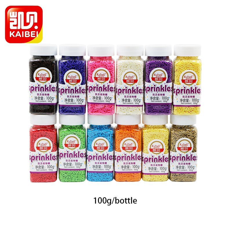 Factory wholesale price edible cake decorations chocolate sprinkle colorful jimmies edible sprinkles candy for cake decoration