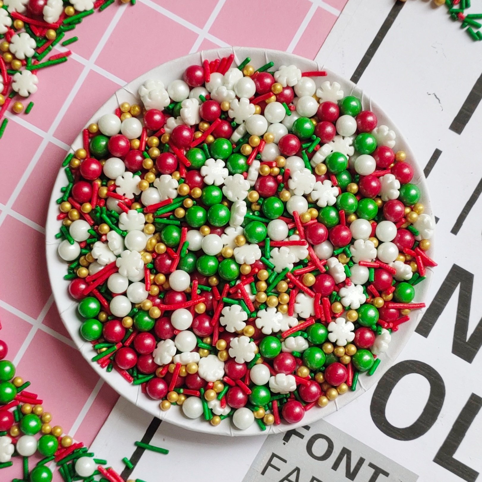 40g christmas sprinkles cake decoration for other christmas decorations