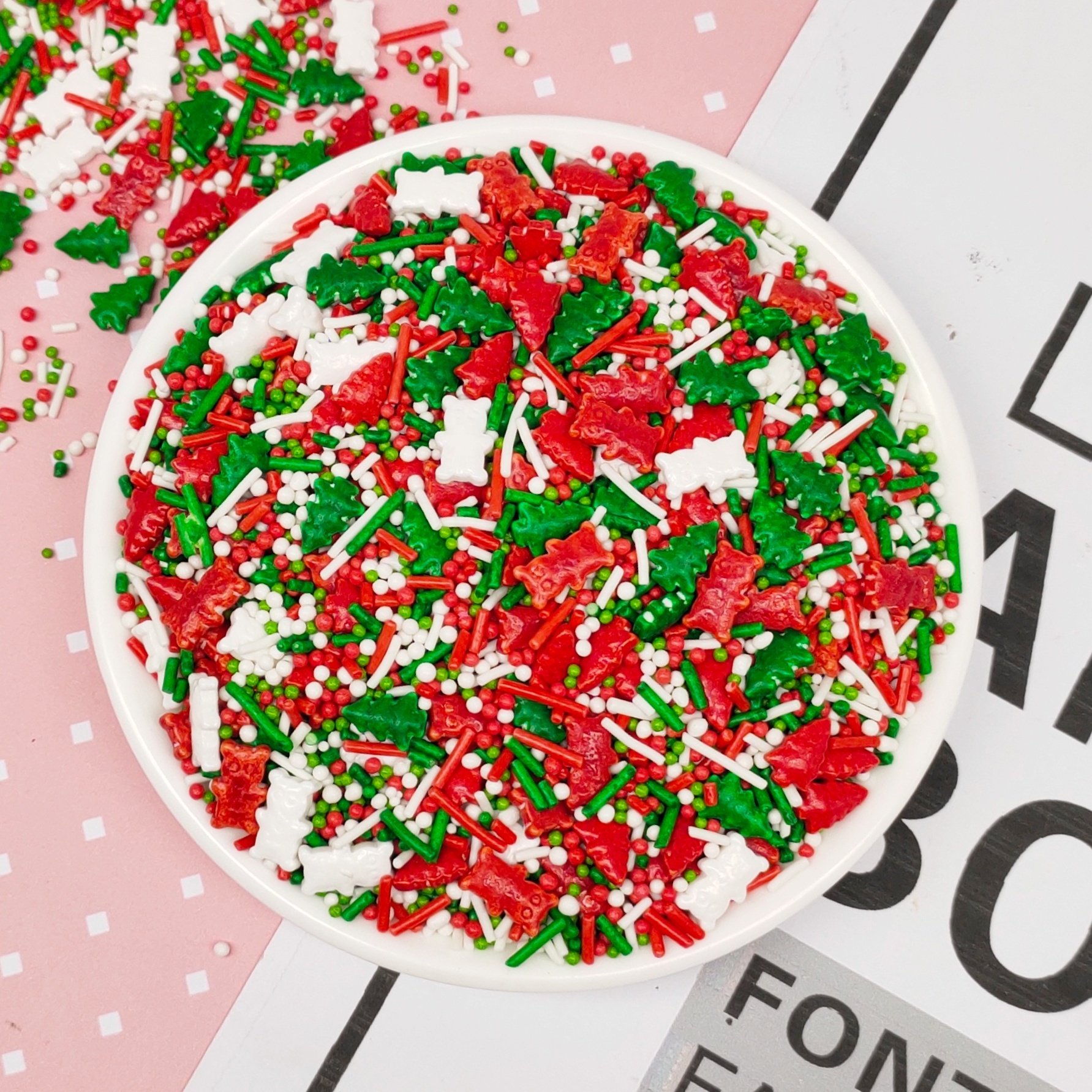 40g christmas sprinkles cake decoration for other christmas decorations