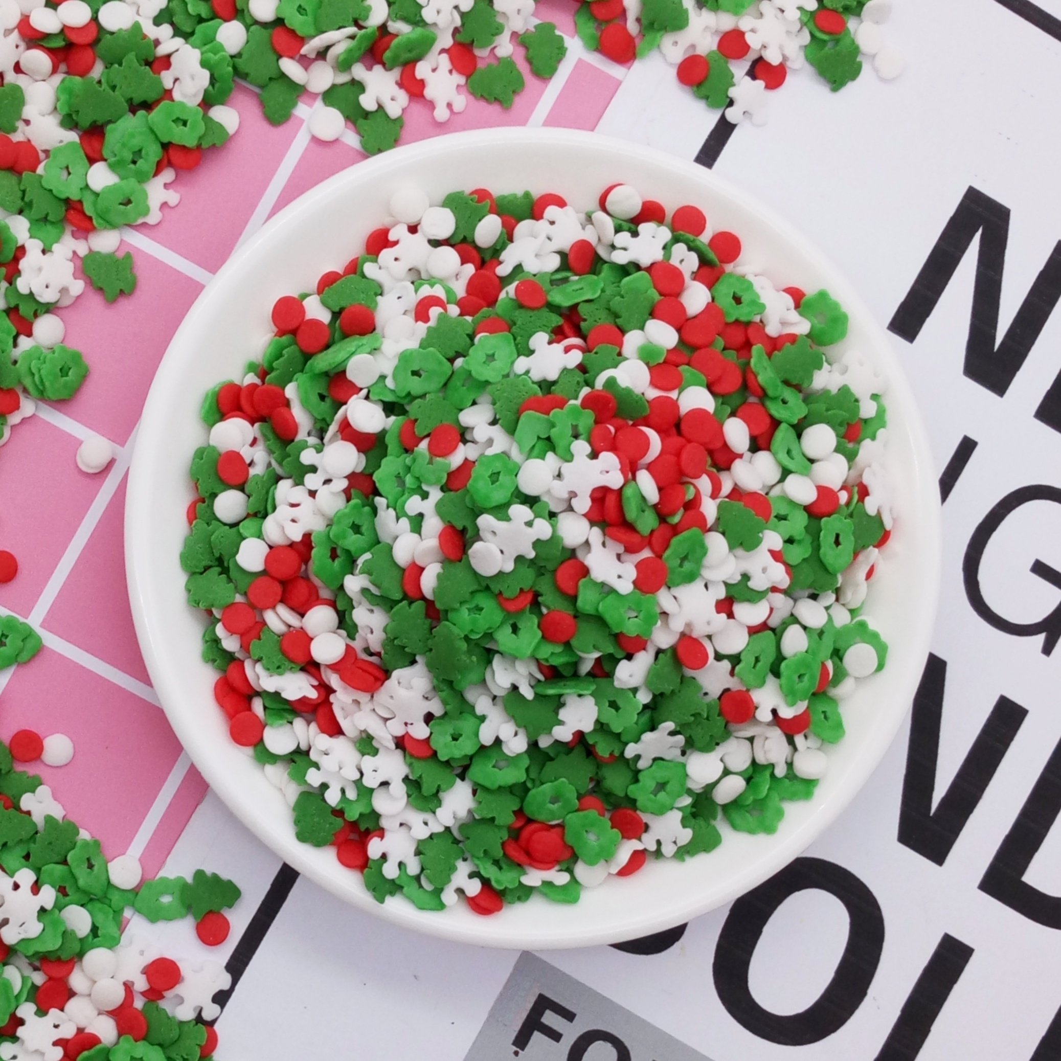 40g christmas sprinkles cake decoration for other christmas decorations