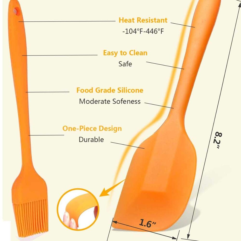 14 Set Rust Proof 8'' Cake Barrel Pizza Pan Silicone Oil Brush Baking Cups 4.2/4.5/5.5/5.8/6.5 QT XL Air Fryer Accessories