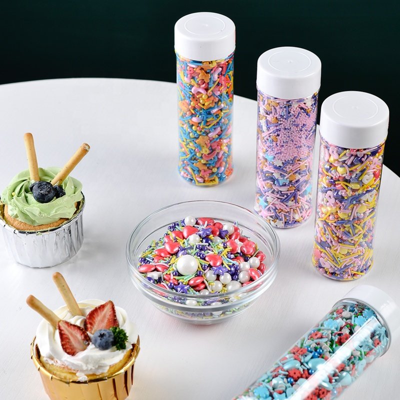 Love Bakery Colorful Sugar Pearls Press Candy For Cupcakes Bakery Ingredients Edible Mixed Sprinkles Cake Decorations
