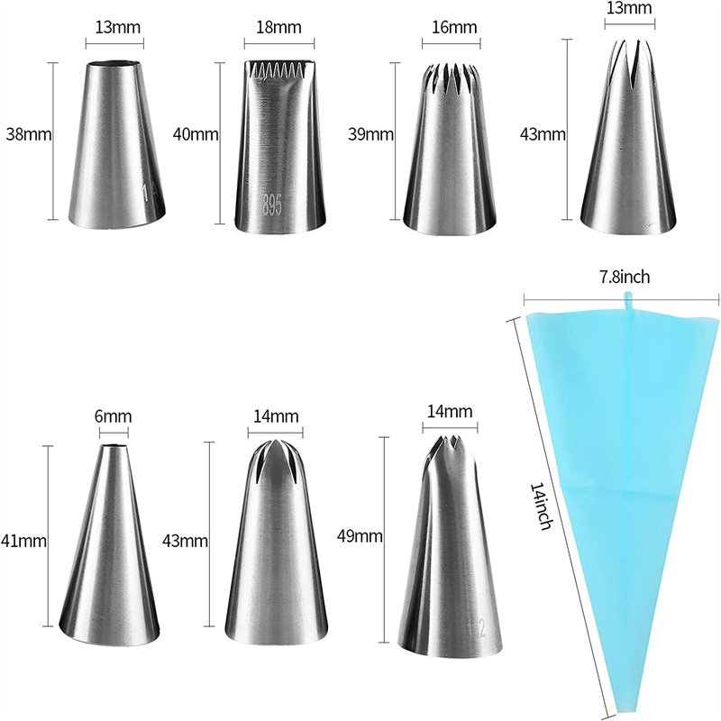 New Reposteria Supplies icing piping bags nozzles Cake Bakery Ingredient Pastry Matching Reposteria cake nozzle set