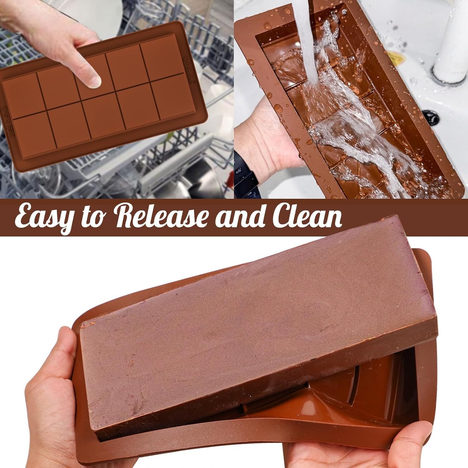 Wholesalers Deep Dubai Thick Chocolate Bar Pistachio Food Grade Silicone Mold Melts Baking Tools Candy Pistachio Molds Kit
