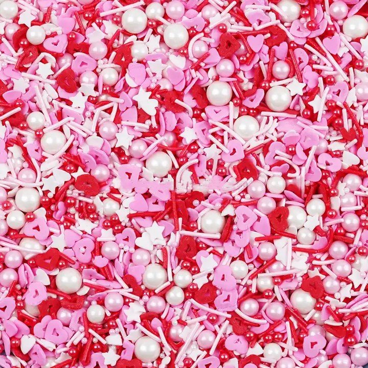 Valentine Cake Sprinkles Cake Decoration Mixes Bakery Edible Sugar Decorations