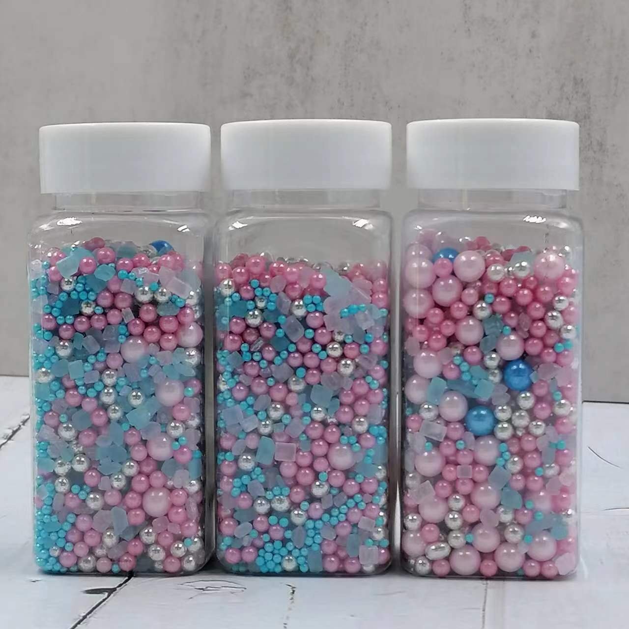 100g edible candy sprinkles sugar beads cake decoration for Christmas Halloween Valentines day wedding cake topper