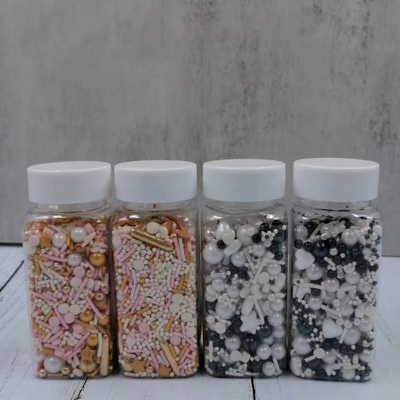 100g edible candy sprinkles sugar beads cake decoration for Christmas Halloween Valentines day wedding cake topper