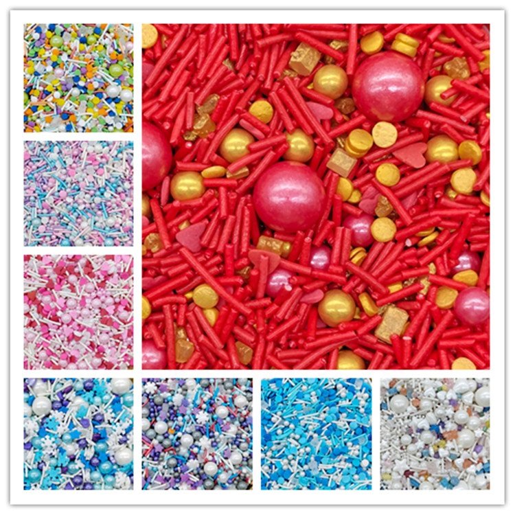 Artificial Color Nonpareils Sugar Bead ball Bottle Sprinkles for Cake Decoration Bakery Decoration Ingredients
