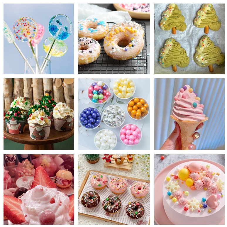Artificial Color Nonpareils Sugar Bead ball Bottle Sprinkles for Cake Decoration Bakery Decoration Ingredients