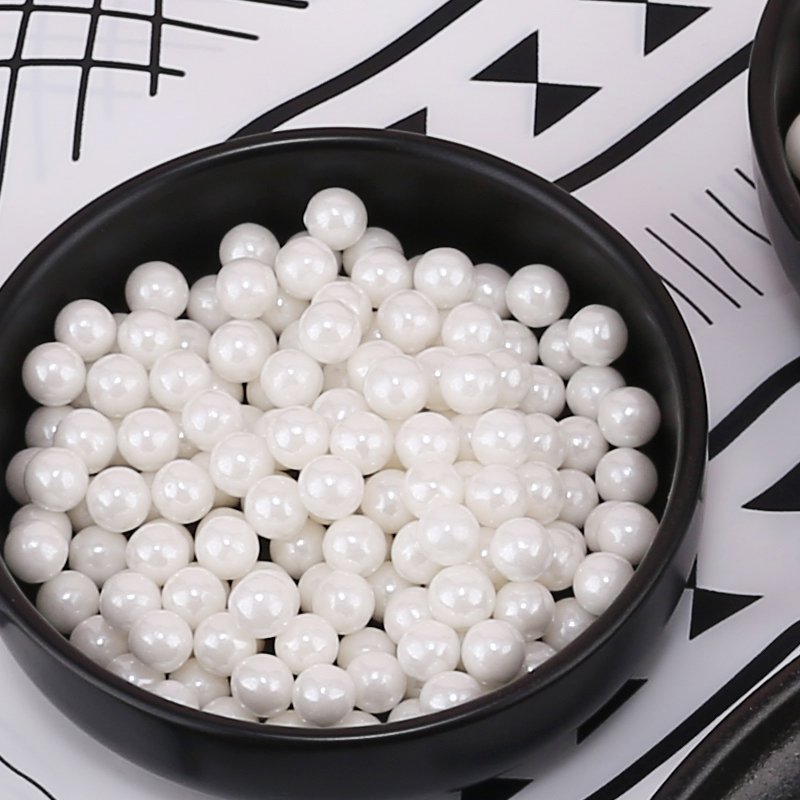 Factory direct wholesale single color edible molded candy polished ball rainbow nonpareils in 85g bottle bakery decoration ingre