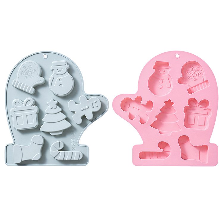 High Quality Christmas Silicone Mold For Cake Chocolate decorating Baking Mold