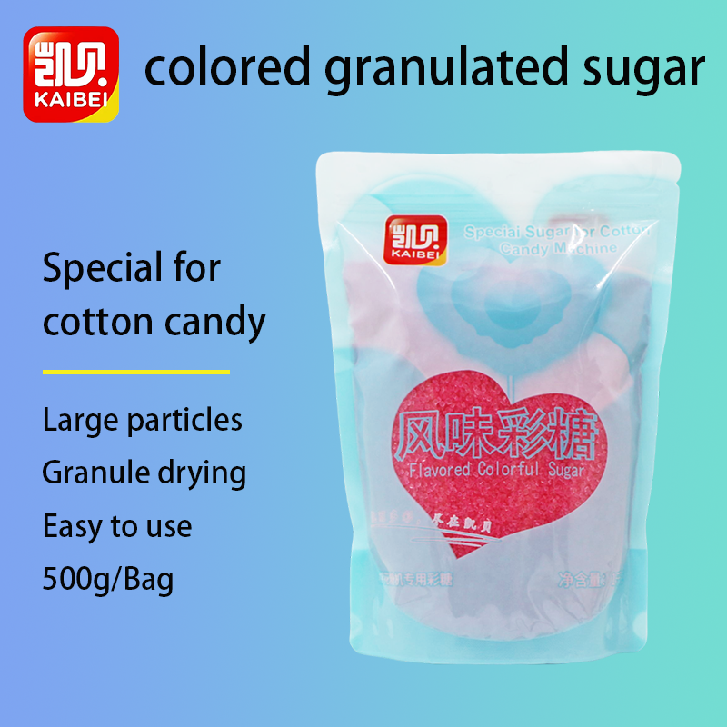 Edible sugar sanding Watermelon flavor Cotton Candy Sugar Halal Fruit Flavor Red candy floss sugar For Cotton Candy Machine