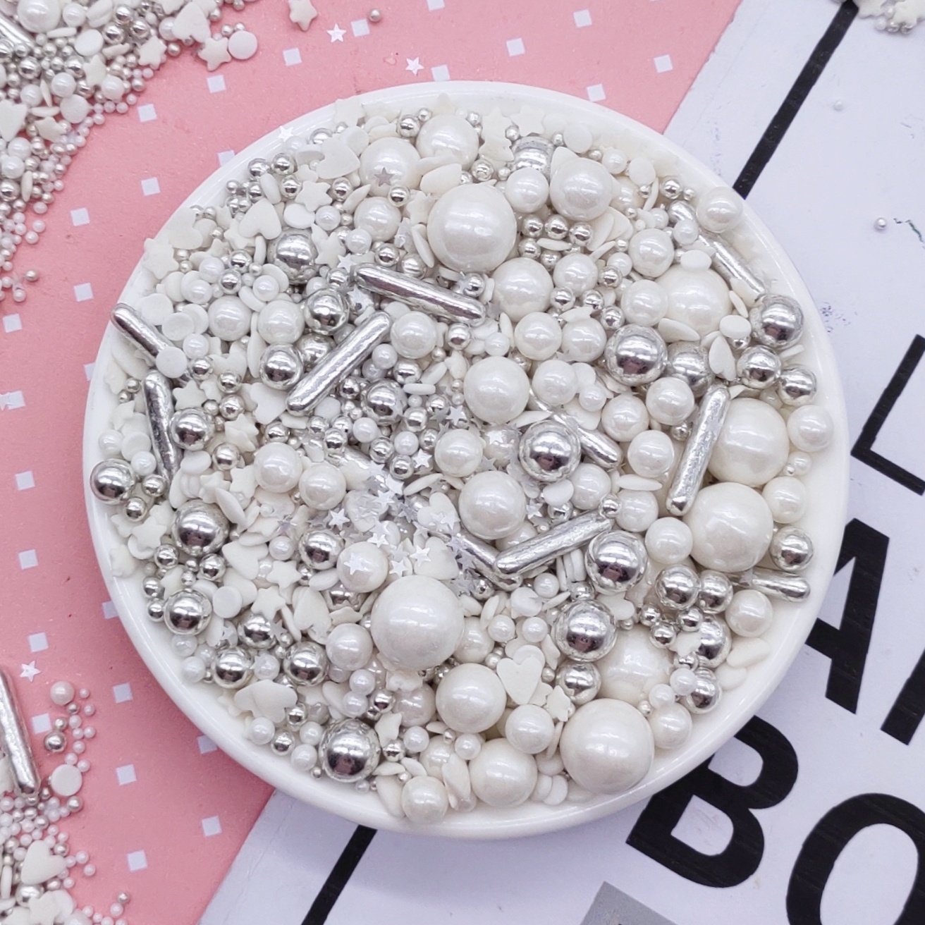 eatable pearls sprinkles cake decoration for cake decorating Christmas tools
