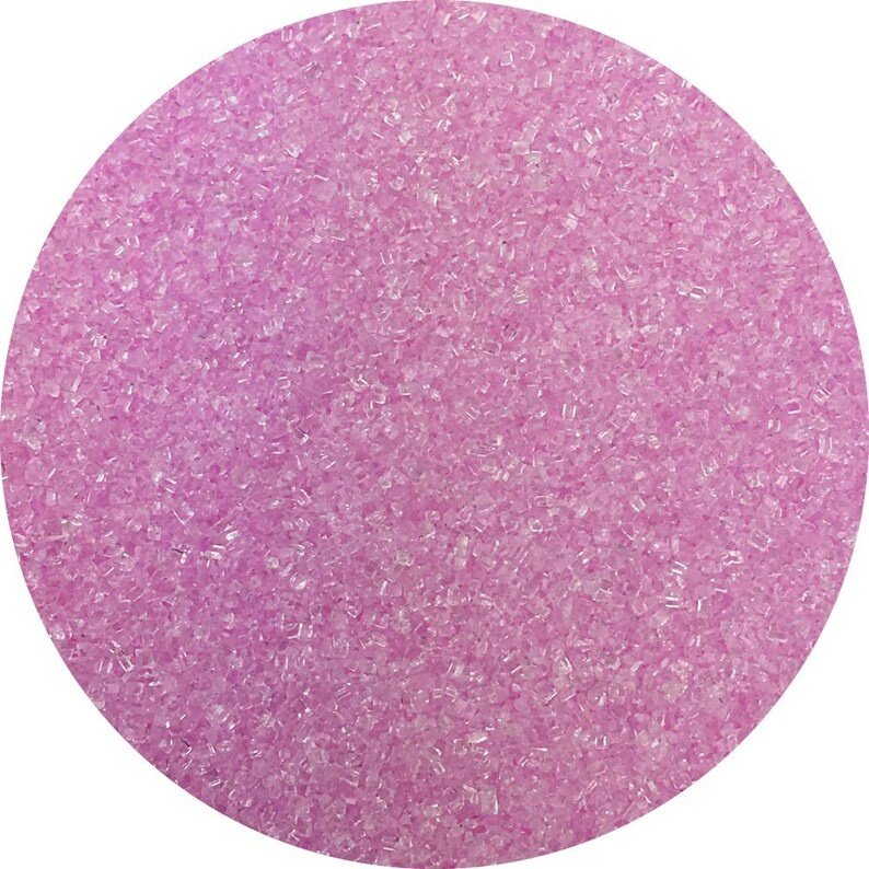 Crystal Sugar with Pastel Purple Color, Chunky Sugar for Cake Pop Decoration