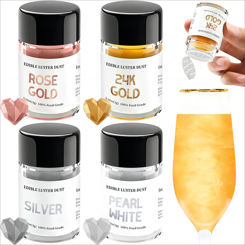 Baking Ingredients Edible Glitter Luster Dust for Cake Sprinkle Pasties Candy Floss Sugar