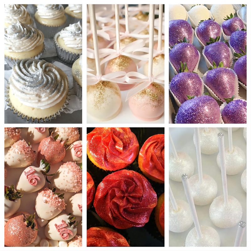 Baking Ingredients Edible Glitter Luster Dust for Cake Sprinkle Pasties Candy Floss Sugar