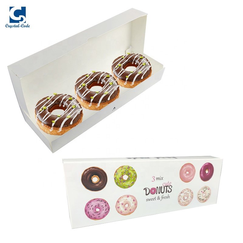 Box Pastry Bakery Packaging Paper Custom Window Donuts Gift Windows Clear Lid Macaron Cupcake Size Food Donut Boxes
