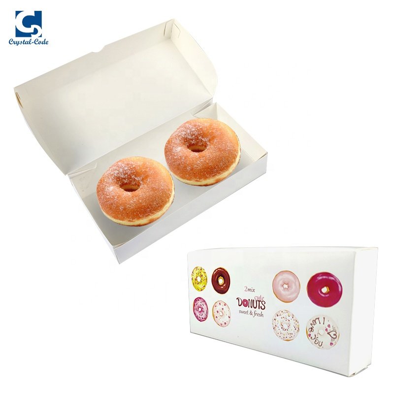 Box Pastry Bakery Packaging Paper Custom Window Donuts Gift Windows Clear Lid Macaron Cupcake Size Food Donut Boxes