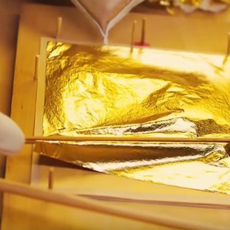 24k Genuine Food Quality Edible Gold Leaf Paper Sheets Foil