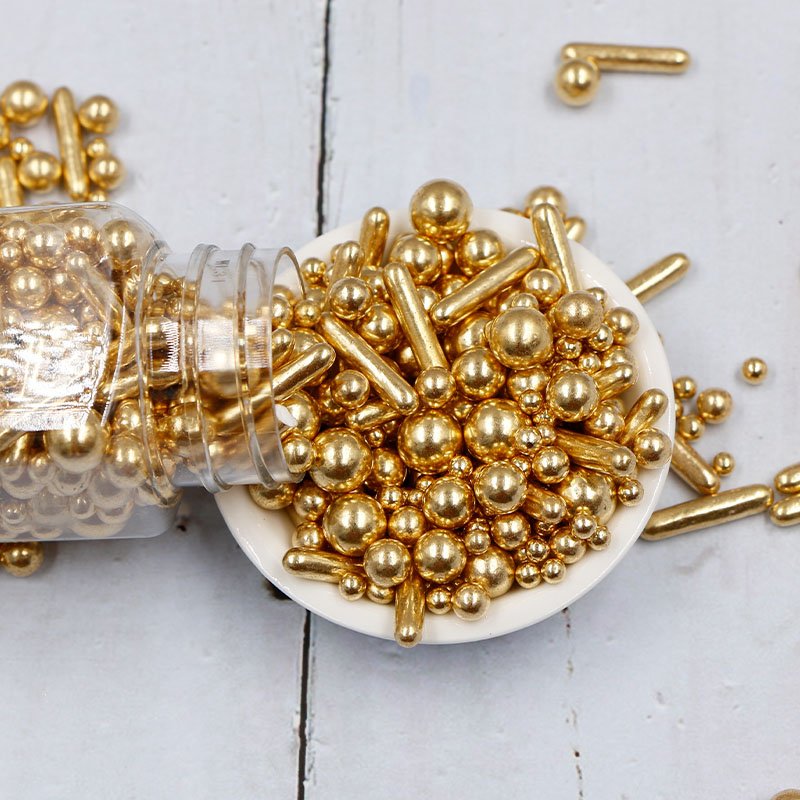 Gold sprinkles edible gold sprinkles cake decorations edible