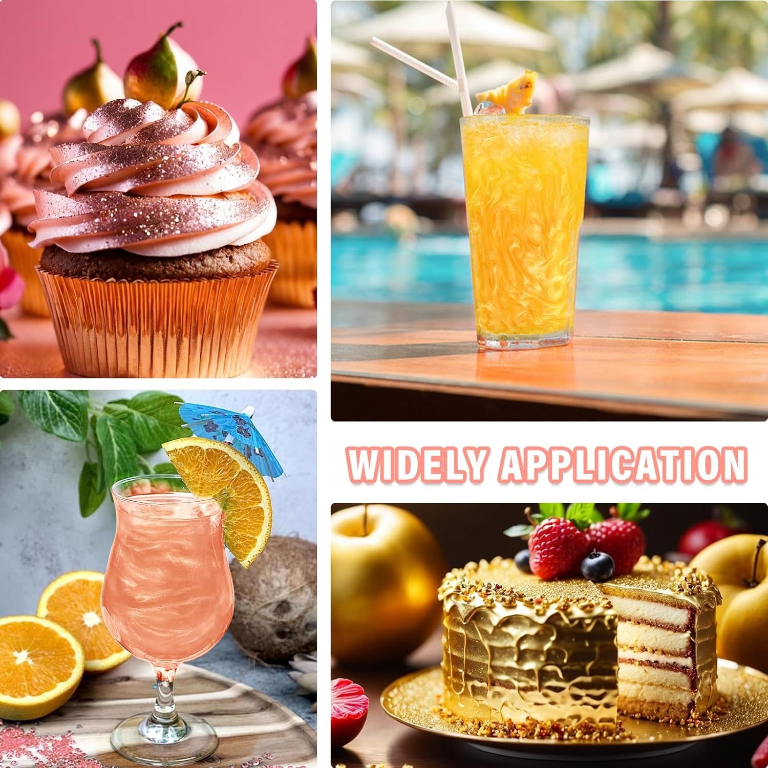Food Coloring Cake Decoration Additive Edible Luster Dust for Beverage Chocolate