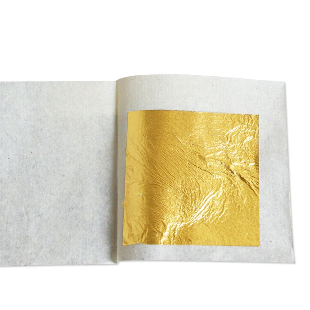 Details about 100 Sheets 4x4 cm 24K 99.99% Pure Gold-Leaf for Facial Spa ANTI-Wrinkle