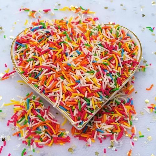 sugar vermicelli colored cake decoration edible sugar rod sequin sugar sprinkles for donut ice cream bread cake dressing tools