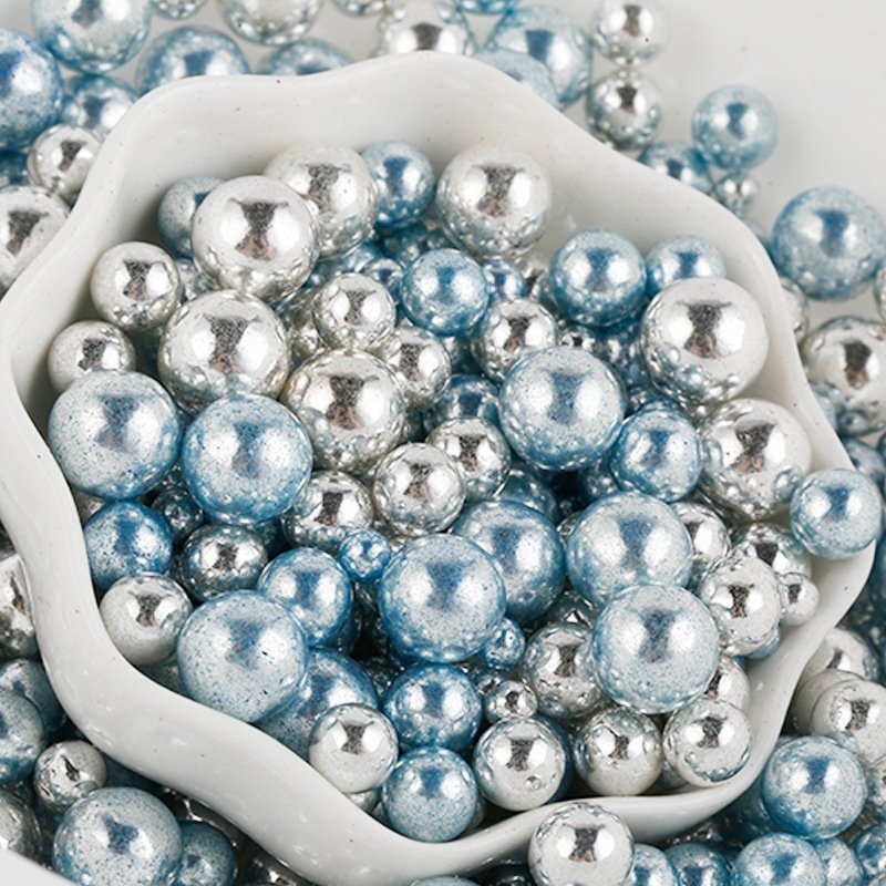 Metallic Color Round Sugar Beads Sprinkles
