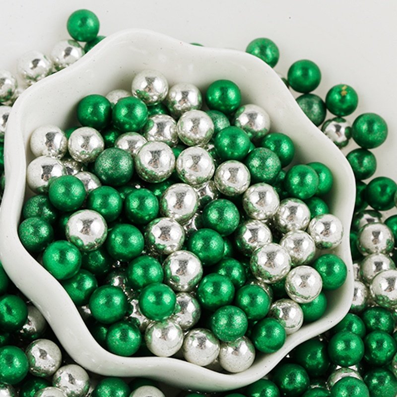 Metallic Color Round Sugar Beads Sprinkles